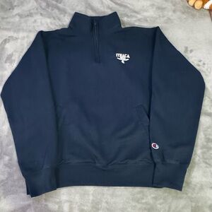 Ithica (Champian) crewneck quarter zipup.